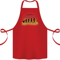 Metal Detecting Evolution Detector Cotton Apron 100% Organic Red