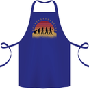Metal Detecting Evolution Detector Cotton Apron 100% Organic Royal Blue
