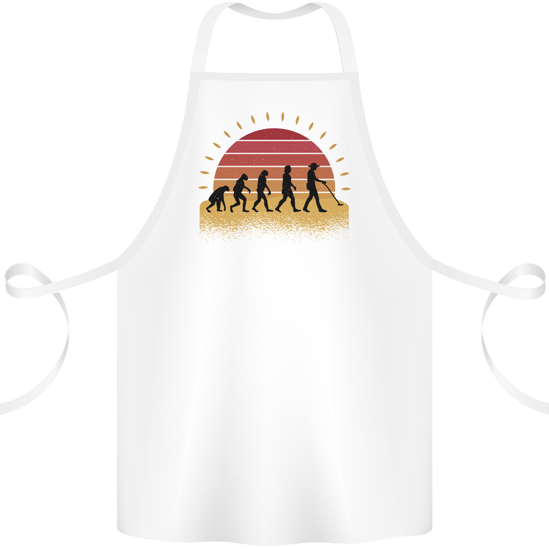 Metal Detecting Evolution Detector Cotton Apron 100% Organic White