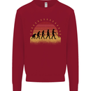 Metal Detecting Evolution Detector Kids Sweatshirt Jumper Red