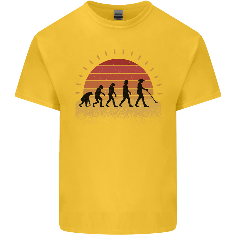 Metal Detecting Evolution Detector Kids T-Shirt Childrens Yellow