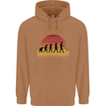 Metal Detecting Evolution Detector Mens 80% Cotton Hoodie Caramel Latte