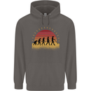 Metal Detecting Evolution Detector Mens 80% Cotton Hoodie Charcoal