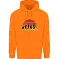 Metal Detecting Evolution Detector Mens 80% Cotton Hoodie Orange