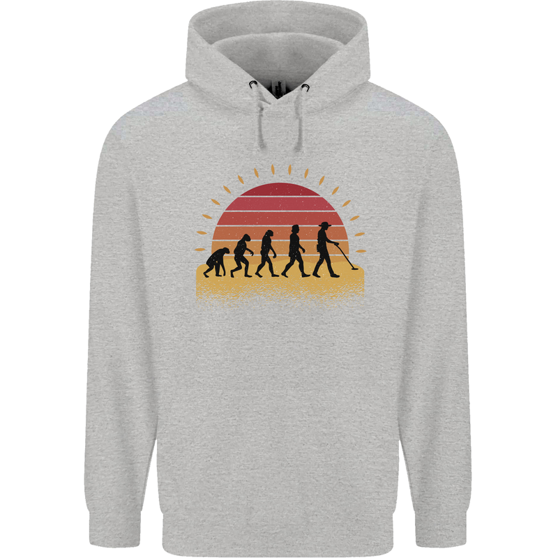 Metal Detecting Evolution Detector Mens 80% Cotton Hoodie Sports Grey