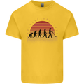 Metal Detecting Evolution Detector Mens Cotton T-Shirt Tee Top Yellow