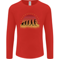 Metal Detecting Evolution Detector Mens Long Sleeve T-Shirt Red