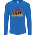 Metal Detecting Evolution Detector Mens Long Sleeve T-Shirt Royal Blue