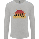 Metal Detecting Evolution Detector Mens Long Sleeve T-Shirt Sports Grey