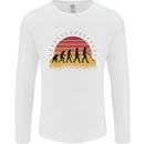 Metal Detecting Evolution Detector Mens Long Sleeve T-Shirt White