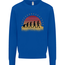 Metal Detecting Evolution Detector Mens Sweatshirt Jumper Royal Blue
