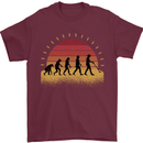 Metal Detecting Evolution Detector Mens T-Shirt 100% Cotton Maroon
