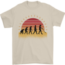 Metal Detecting Evolution Detector Mens T-Shirt 100% Cotton Sand