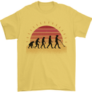 Metal Detecting Evolution Detector Mens T-Shirt 100% Cotton Yellow