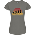 Metal Detecting Evolution Detector Womens Petite Cut T-Shirt Charcoal