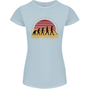 Metal Detecting Evolution Detector Womens Petite Cut T-Shirt Light Blue