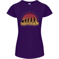 Metal Detecting Evolution Detector Womens Petite Cut T-Shirt Purple
