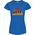 Metal Detecting Evolution Detector Womens Petite Cut T-Shirt Royal Blue
