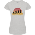 Metal Detecting Evolution Detector Womens Petite Cut T-Shirt Sports Grey