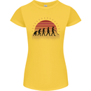 Metal Detecting Evolution Detector Womens Petite Cut T-Shirt Yellow