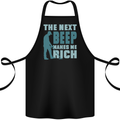 Metal Detecting The Next Beep Funny Cotton Apron 100% Organic Black