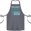 Metal Detecting The Next Beep Funny Cotton Apron 100% Organic Steel