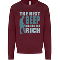 Metal Detecting The Next Beep Funny Kids Sweatshirt Jumper Maroon