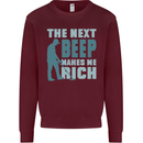 Metal Detecting The Next Beep Funny Kids Sweatshirt Jumper Maroon