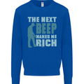 Metal Detecting The Next Beep Funny Kids Sweatshirt Jumper Royal Blue