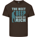 Metal Detecting The Next Beep Funny Mens Cotton T-Shirt Tee Top Dark Chocolate