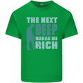 Metal Detecting The Next Beep Funny Mens Cotton T-Shirt Tee Top Irish Green