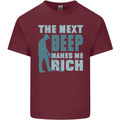 Metal Detecting The Next Beep Funny Mens Cotton T-Shirt Tee Top Maroon