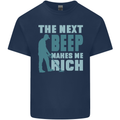 Metal Detecting The Next Beep Funny Mens Cotton T-Shirt Tee Top Navy Blue