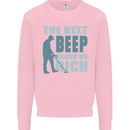 Metal Detecting The Next Beep Funny Mens Sweatshirt Jumper Light Pink