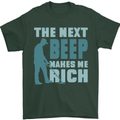 Metal Detecting The Next Beep Funny Mens T-Shirt 100% Cotton Forest Green