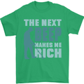 Metal Detecting The Next Beep Funny Mens T-Shirt 100% Cotton Irish Green