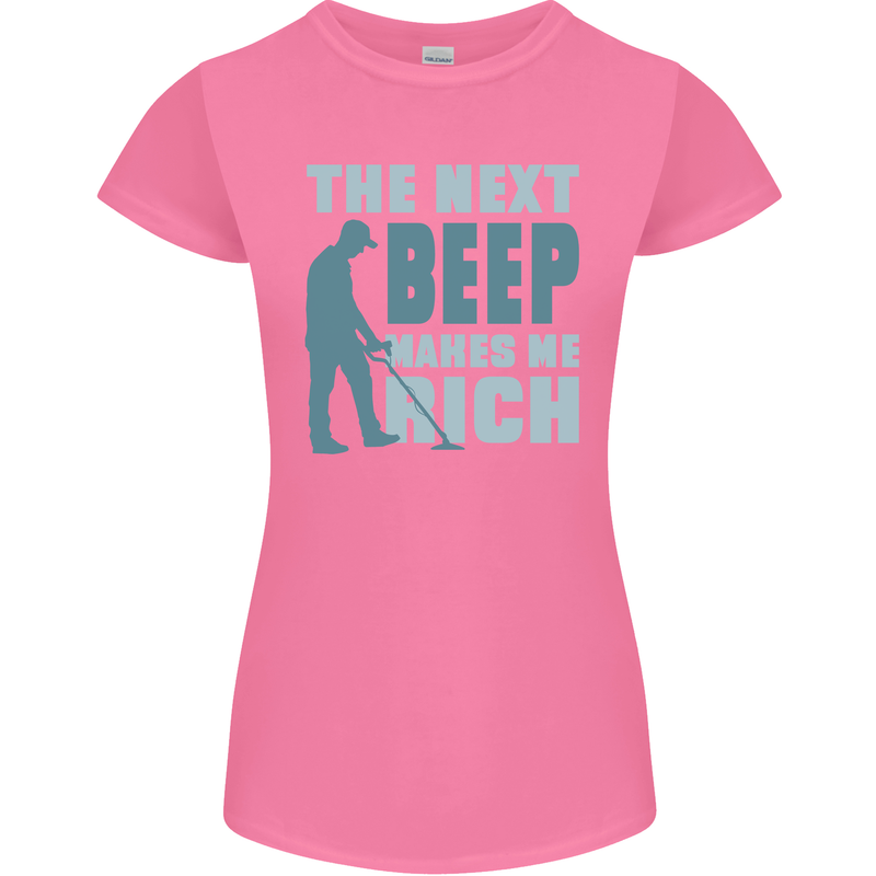 Metal Detecting The Next Beep Funny Womens Petite Cut T-Shirt Azalea