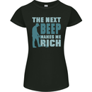 Metal Detecting The Next Beep Funny Womens Petite Cut T-Shirt Black