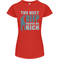 Metal Detecting The Next Beep Funny Womens Petite Cut T-Shirt Red