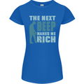 Metal Detecting The Next Beep Funny Womens Petite Cut T-Shirt Royal Blue
