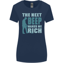 Metal Detecting The Next Beep Funny Womens Wider Cut T-Shirt Navy Blue