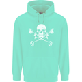 Metal Detector Skull Detecting Childrens Kids Hoodie Peppermint