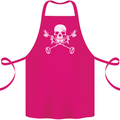 Metal Detector Skull Detecting Cotton Apron 100% Organic Pink