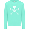 Metal Detector Skull Detecting Kids Sweatshirt Jumper Peppermint