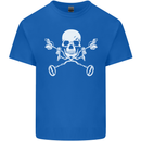 Metal Detector Skull Detecting Kids T-Shirt Childrens Royal Blue