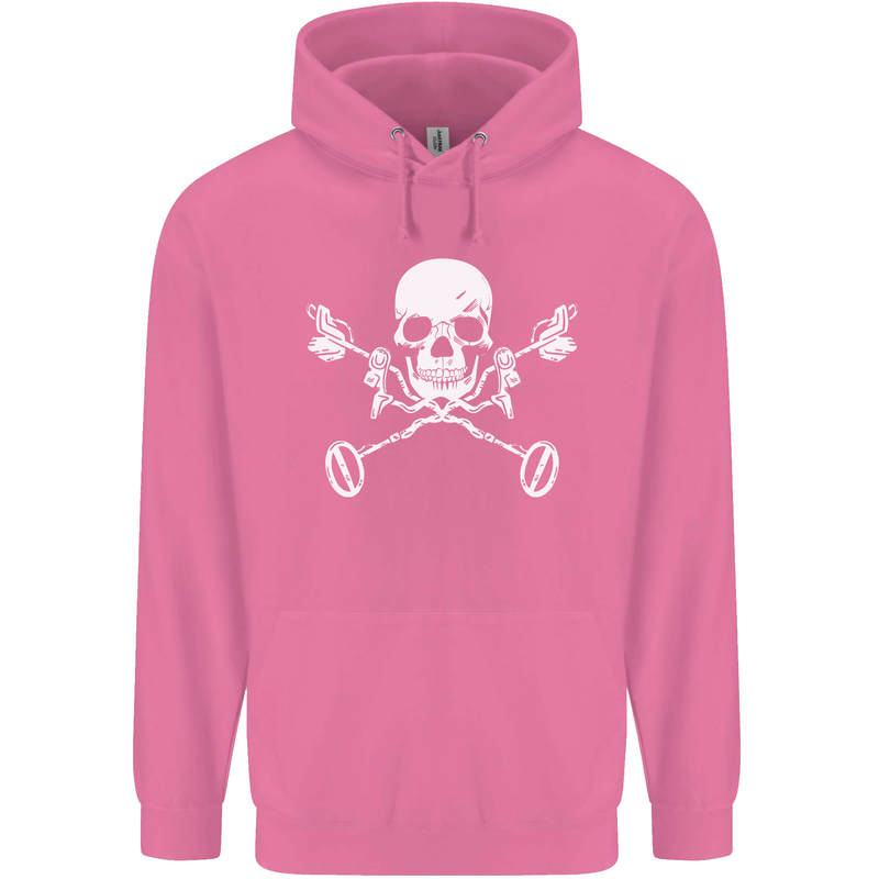 Metal Detector Skull Detecting Mens 80% Cotton Hoodie Azelea