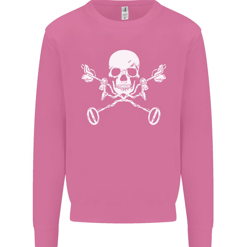 Metal Detector Skull Detecting Mens Sweatshirt Jumper Azalea