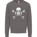 Metal Detector Skull Detecting Mens Sweatshirt Jumper Charcoal