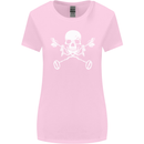 Metal Detector Skull Detecting Womens Wider Cut T-Shirt Light Pink