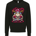 Metalized Heavy Metal Demonic Skulls Death Mens Sweatshirt Jumper Black